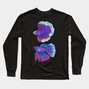 Blue Betta1 Long Sleeve T-Shirt